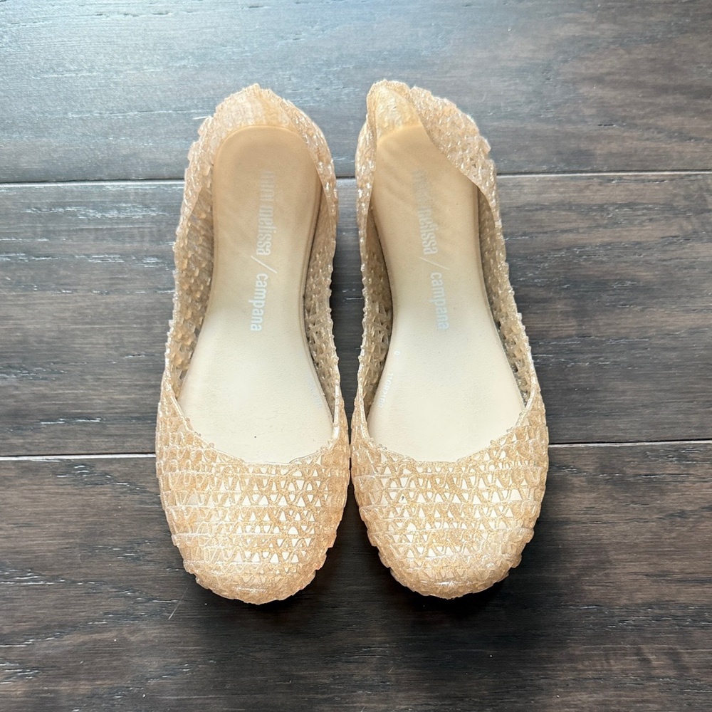 Melissa Campana Girls Tan Flats